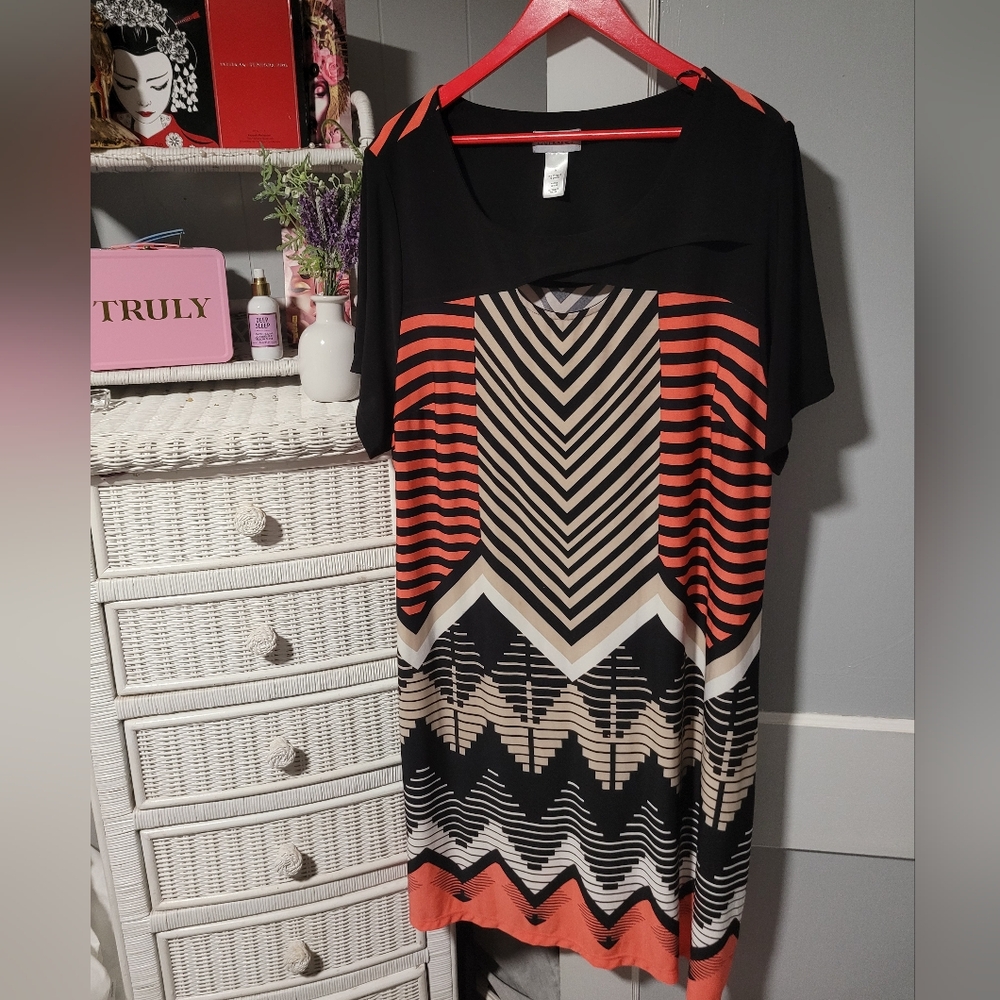Catherines Chic Black and Red Ensemble